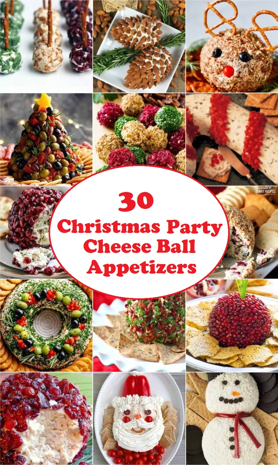 30 Christmas Party Cheese Ball Appetizers