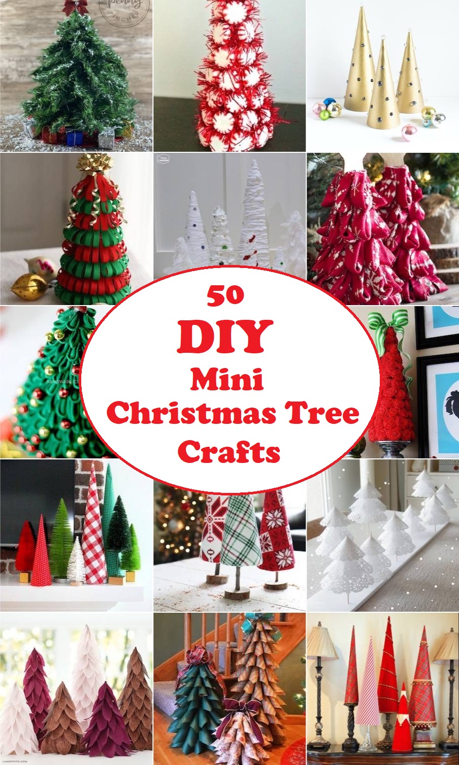 50 DIY Mini Christmas Tree Crafts