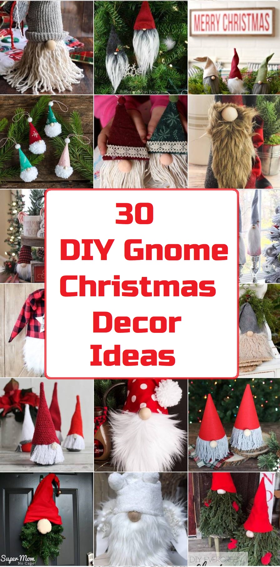 30 DIY Gnome Christmas Decor Ideas | TOPppINFO.com