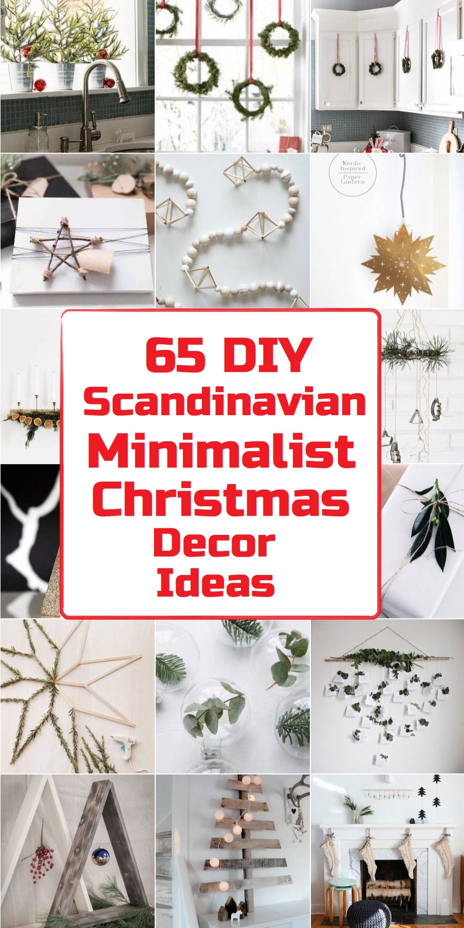 65 DIY Scandinavian Minimalist Christmas Decor Ideas | TOPppINFO.com