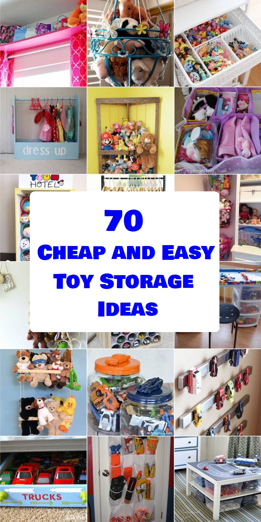 70 Cheap and Easy Toy Storage Ideas