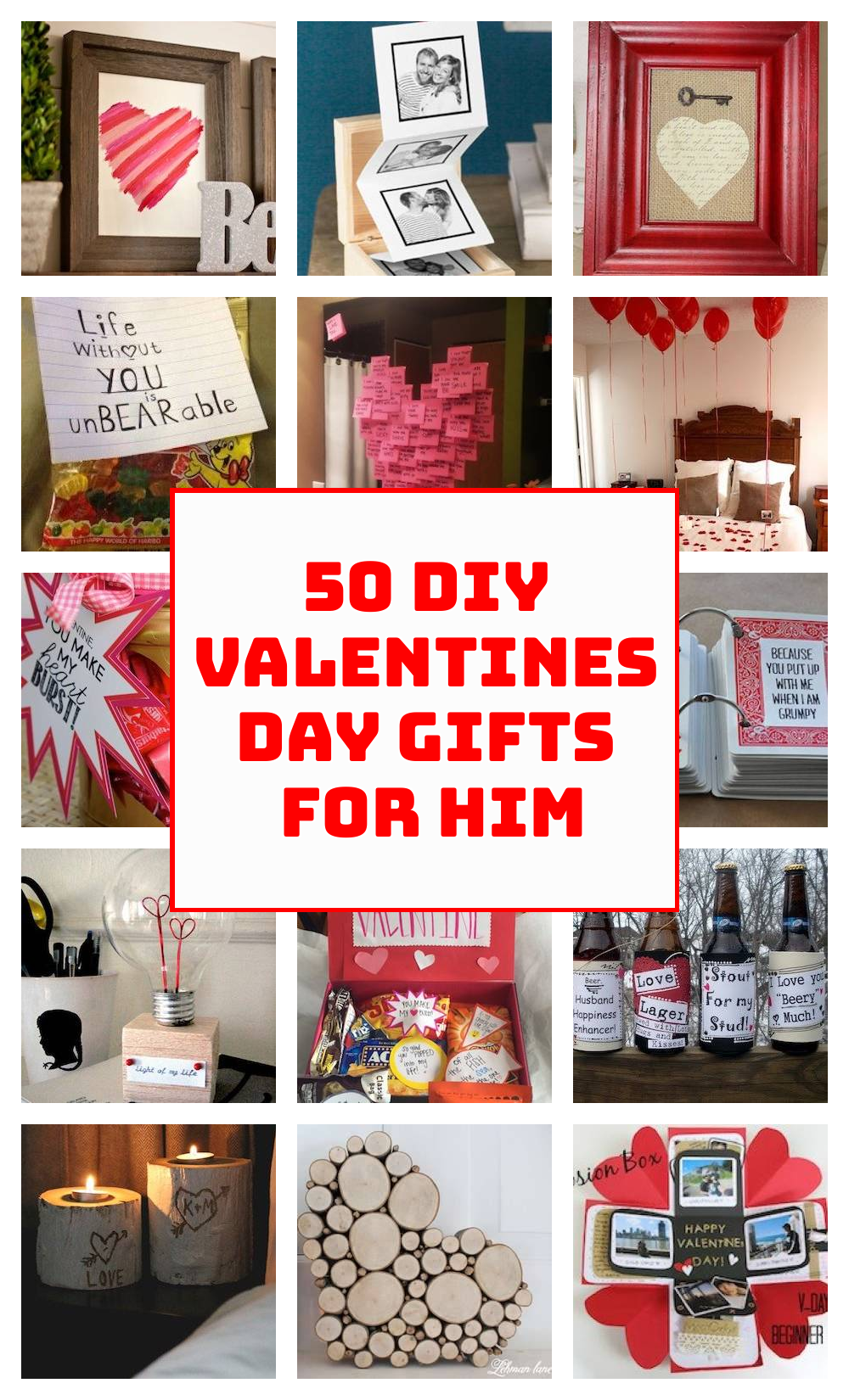 50 DIY Valentines Day Gifts for Him